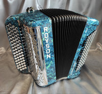 Ballone Burini "Royson" Bleu marbré - 3 Voix Musette