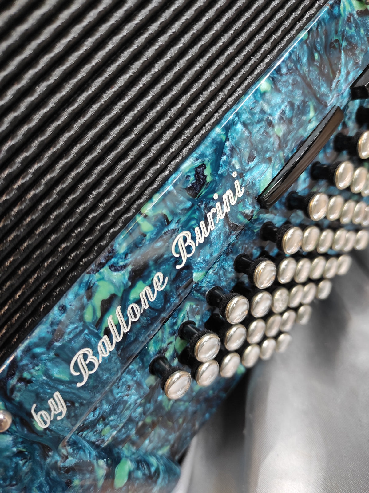 Ballone Burini "Royson" Bleu marbré - 3 Voix Musette