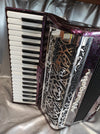 Maugein Pianybal 37 violet pailleté 3 voix musette / 96 basses