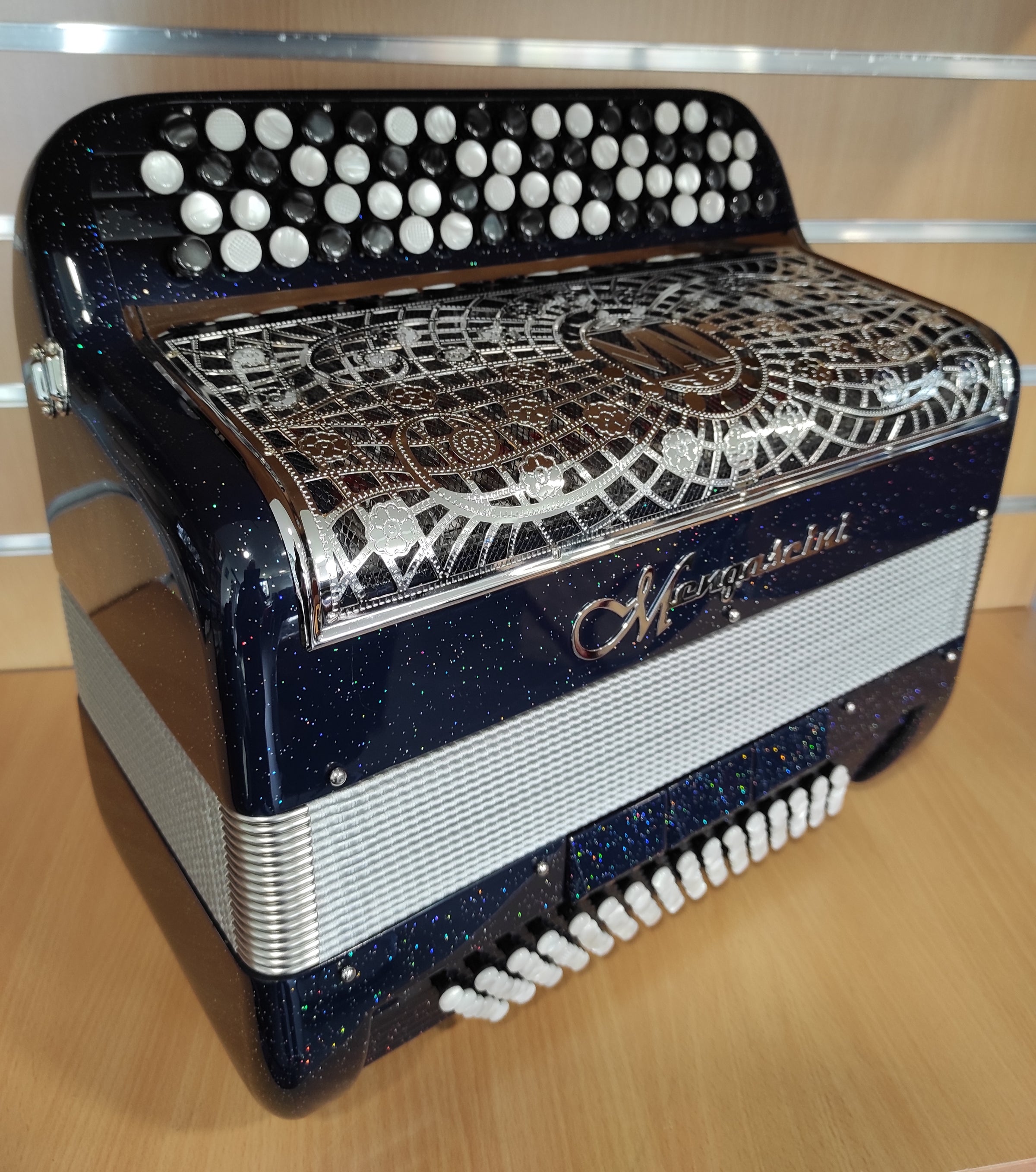 Mengascini Bleu nuit pailleté 3v