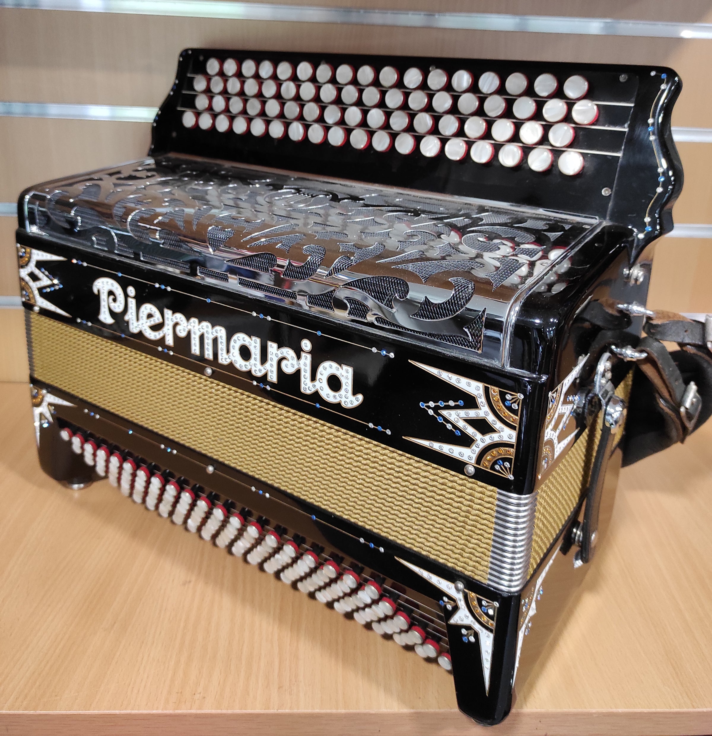 Piermaria Retro Noir/Déco - 3 Voix Musette