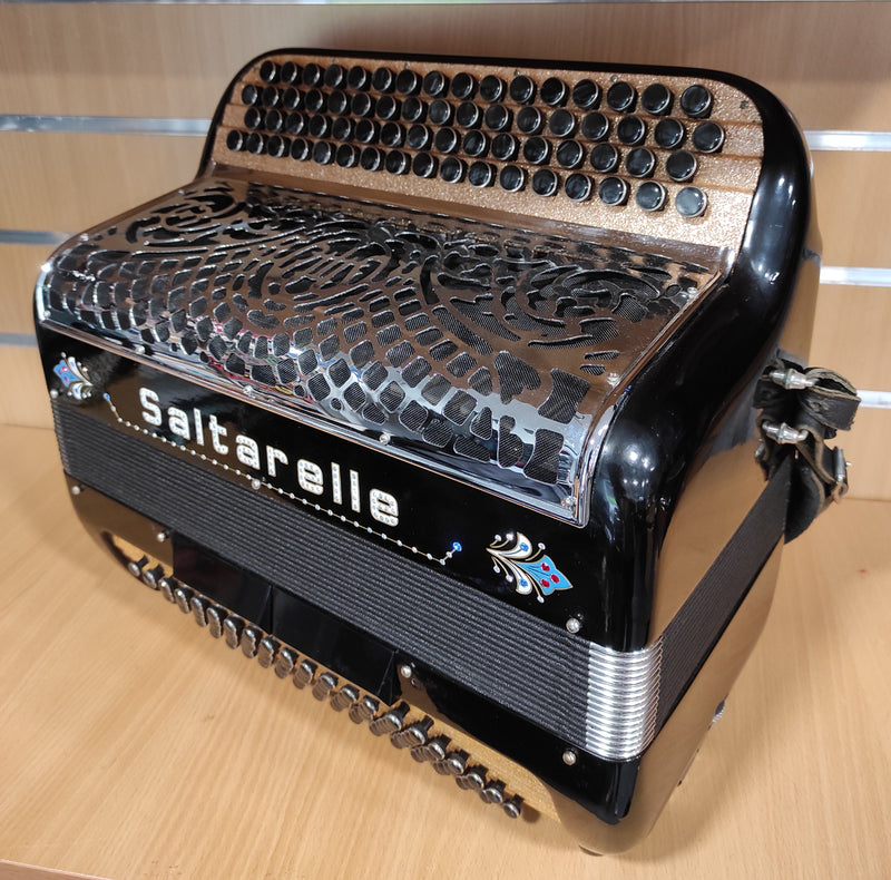 Saltarelle Noir/Or/Déco - 3 Voix Musette